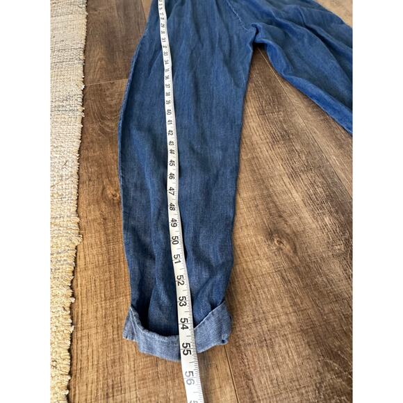 Lovestitch Women's One-Piece Denim Jumpsuit Size Small Romper Tank Top - Picture 10 of 11